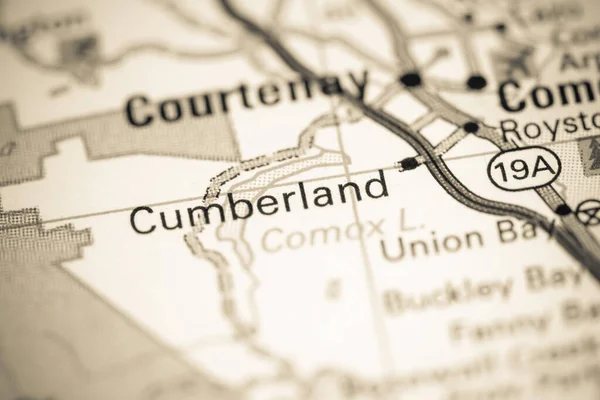 Cumberland Canada Sur Une Carte — Photo