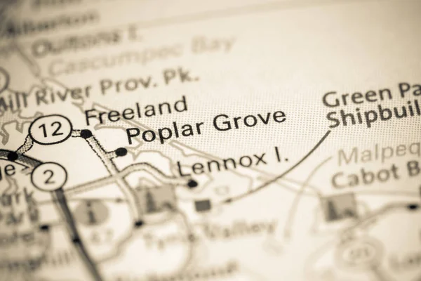 Poplar Grove. Canada on a map.