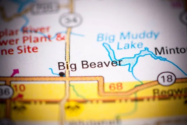 Big Beaver. Canada on a map.