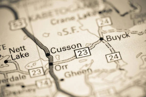 Cusson Canadá Mapa —  Fotos de Stock