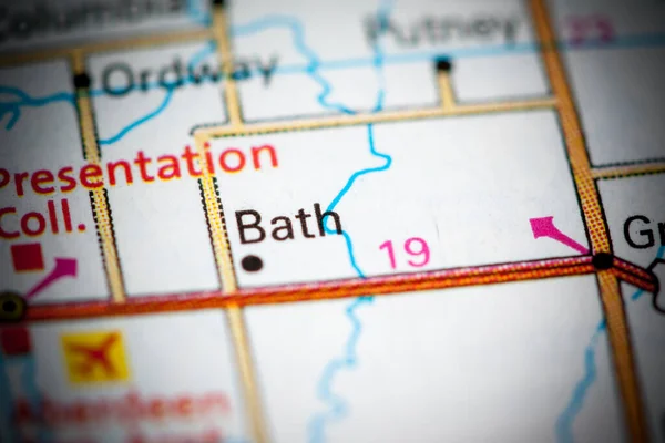 Bath South Dakota Usa Map — Stock Photo, Image