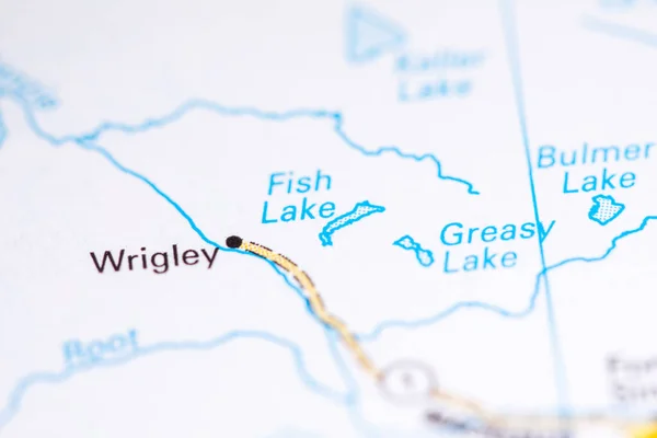 Jezioro Ryb Kanada Mapie — Zdjęcie stockowe
