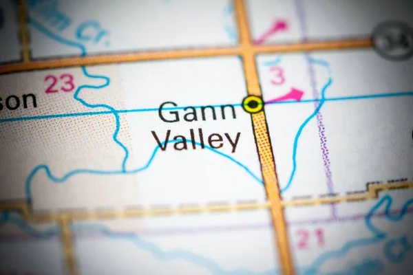 Gann Valley South Dakota Usa Map — Stock Photo, Image