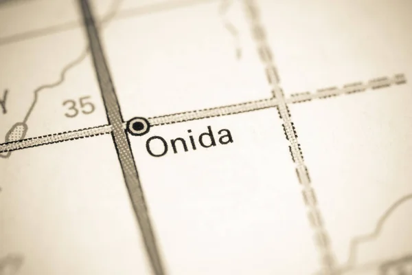 Onida Dakota Del Sur Eeuu Mapa — Foto de Stock