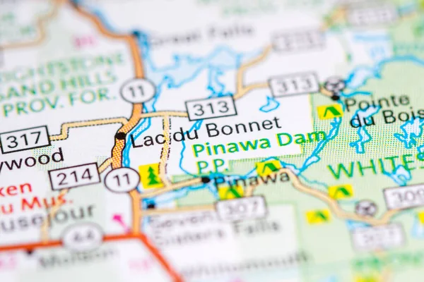 Lac Bonnet Canada Map — Stock Photo, Image