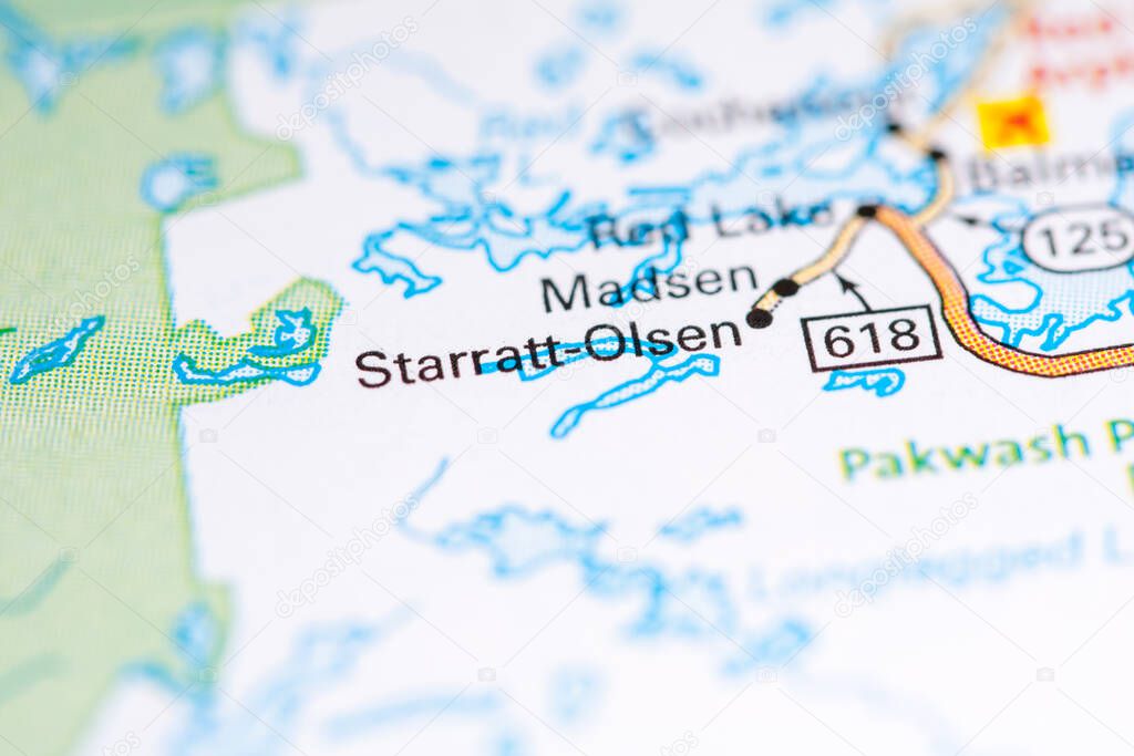 Starratt Olsen. Canada on a map.