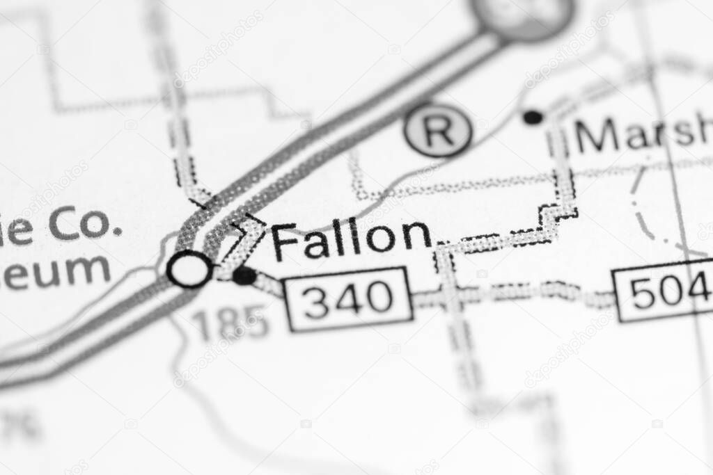 Fallon. Montana  on the map.