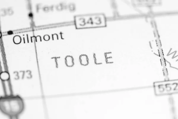 Toole Montana Auf Der Karte — Stockfoto