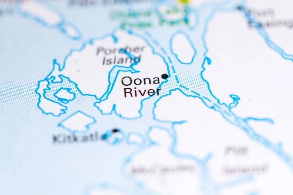 Oona Floden Kanada Karta — Stockfoto