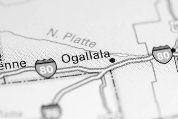 Ogallala Usa Kartan — Stockfoto