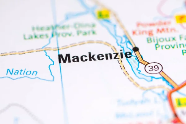 Mackenzie Kanada Haritada — Stok fotoğraf