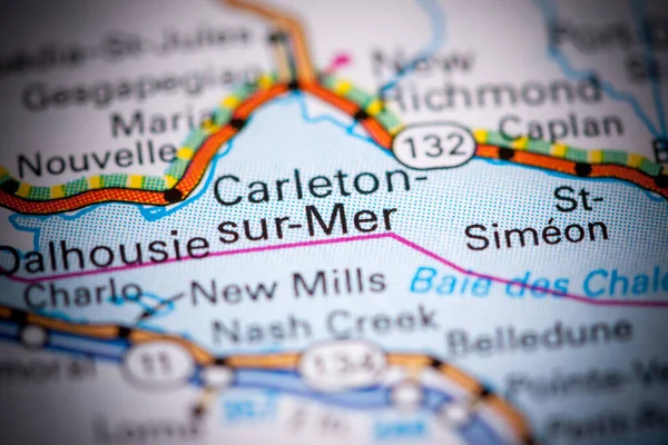 Carleton sur Mer. Canada on a map.