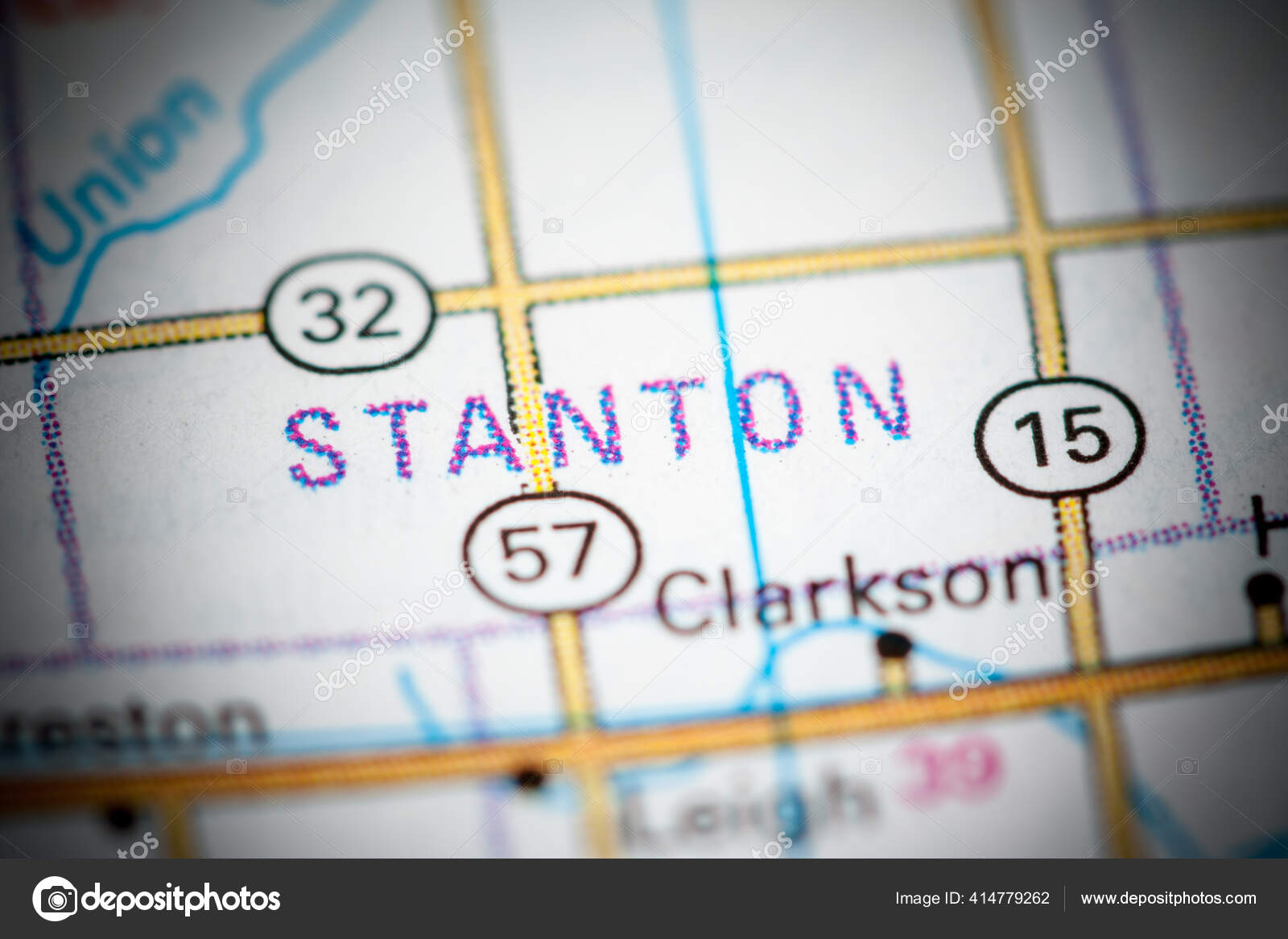 Stanton Nebraska Usa Map Stock Photo by ©aliceinwonderland2020 414779262