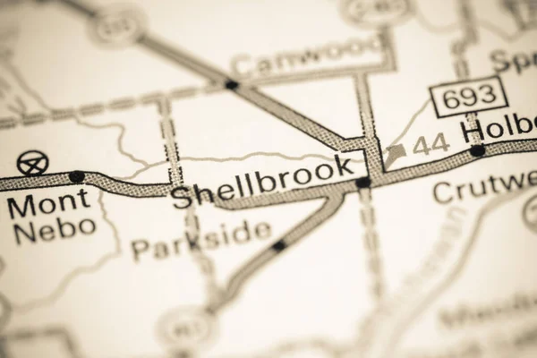 シェルブルック 地図上のカナダ — ストック写真