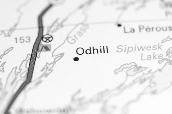 Odhill Kanada Mapě — Stock fotografie
