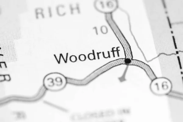 Woodruff Utah Eua Sobre Mapa — Fotografia de Stock
