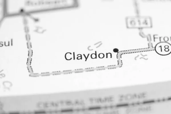 Een Claydon Canada Een Kaart — Stockfoto