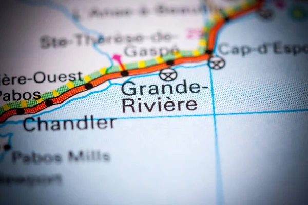 Grande Riviere. Canada on a map.