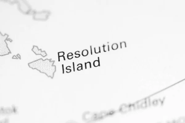 Isla Resolución Canadá Mapa — Foto de Stock