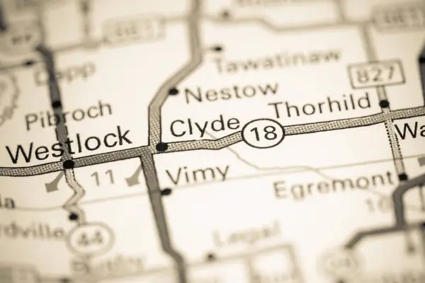 Clyde Canadá Mapa —  Fotos de Stock