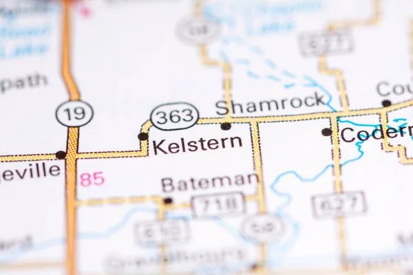 Kelstern. Canada on a map.