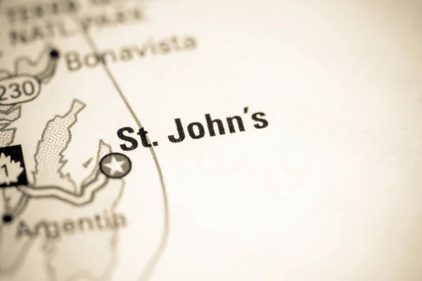 John Kanada Haritada — Stok fotoğraf