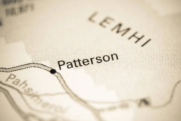 Patterson Idaho États Unis Sur Une Carte — Photo