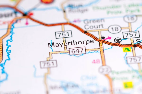 Mayerthorpe. Canada on a map.