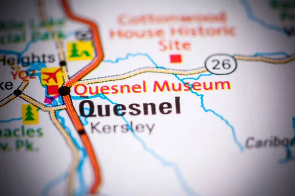 Quesnel Museum. Canada on a map.