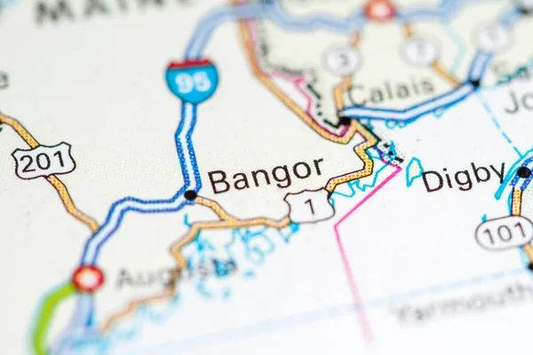 Bangor Usa Map — Stock Photo, Image