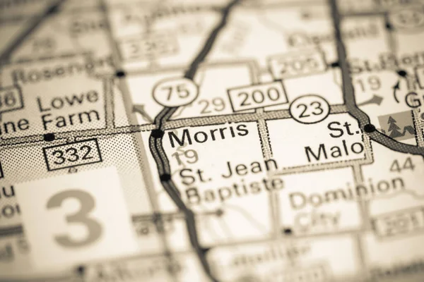 Morris Canadá Mapa — Foto de Stock