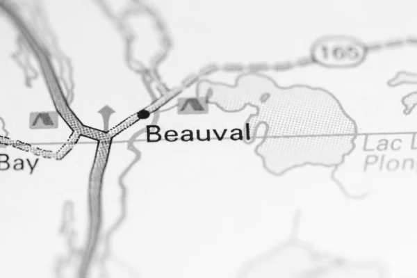 Beauval. Canada on a map.