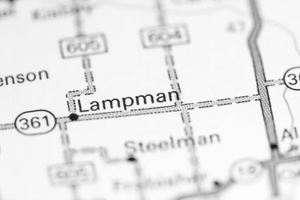 Lampman Канада Карті — стокове фото