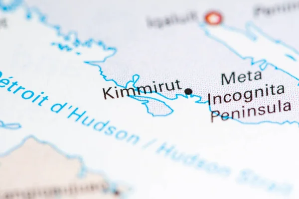 Kimmirut Canada Map — Stock Photo, Image