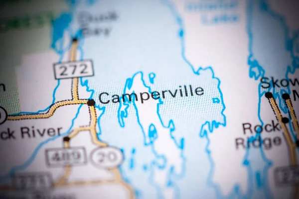 Camperville. Canada on a map.