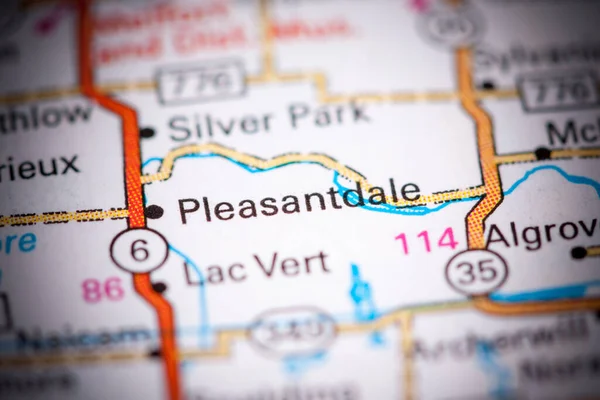 Pleasantdale. Canada on a map.