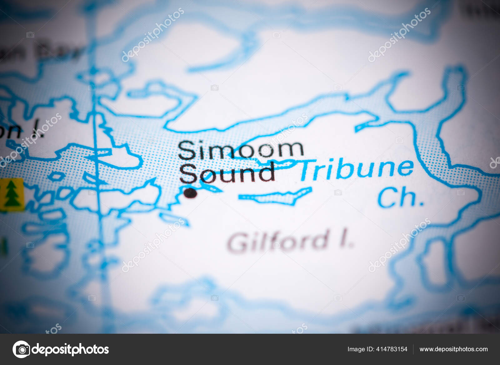 Simoom Sound Canada Map Stock Photo by ©aliceinwonderland2020 414783154