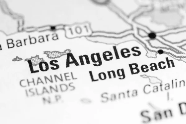 Los Ángeles Usa Mapa —  Fotos de Stock