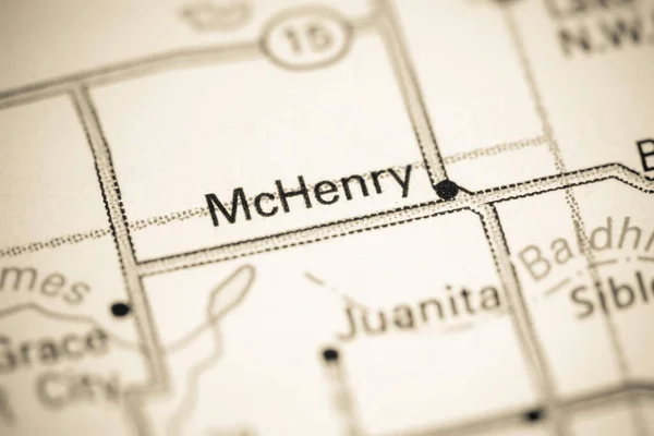 Mchenry North Dakota Usa Map — Stock Photo, Image