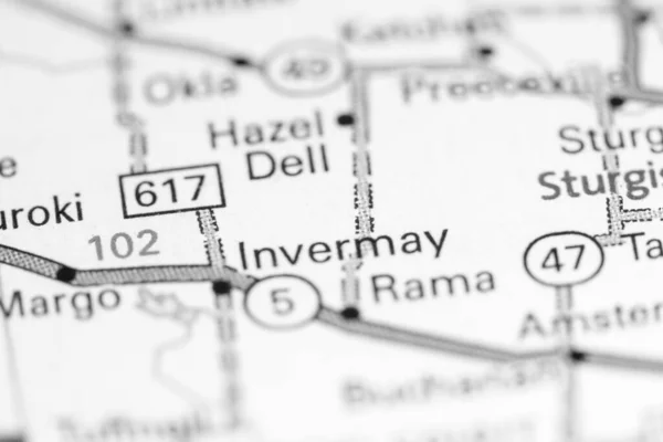 Invermay Canada Map — Stock Photo, Image