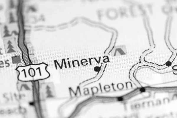 Minerva Oregon Usa Een Kaart — Stockfoto