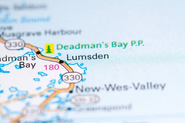 Lumsden Canada Una Mappa — Foto Stock