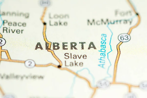 Alberta Canadá Mapa —  Fotos de Stock