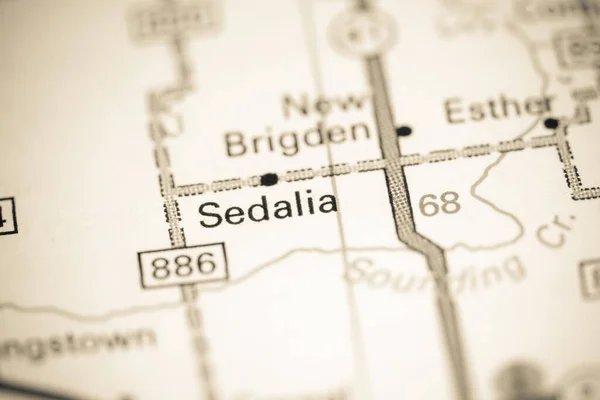 Sedalia. Canada on a map.