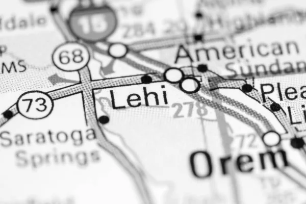 Lehi Utah Eeuu Mapa —  Fotos de Stock
