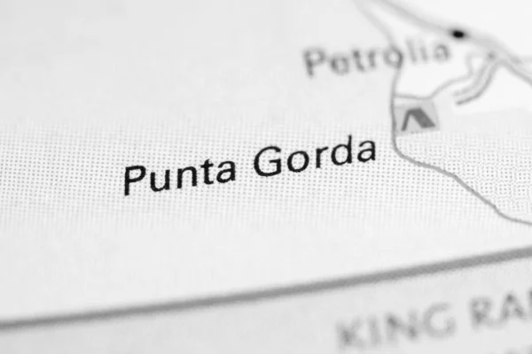 Punta Gorda California Eeuu Mapa — Foto de Stock