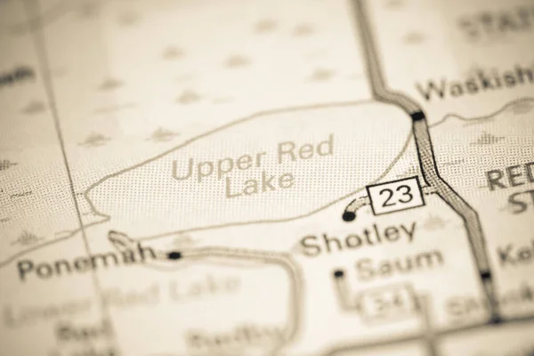 Верхнее Красное Озеро Канада Карте — стоковое фото