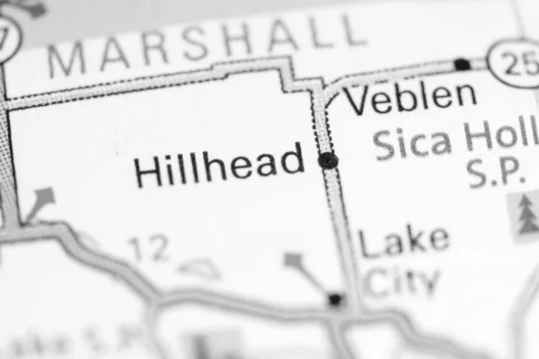 Hillhead Dakota Del Sud Stati Uniti Una Mappa — Foto Stock