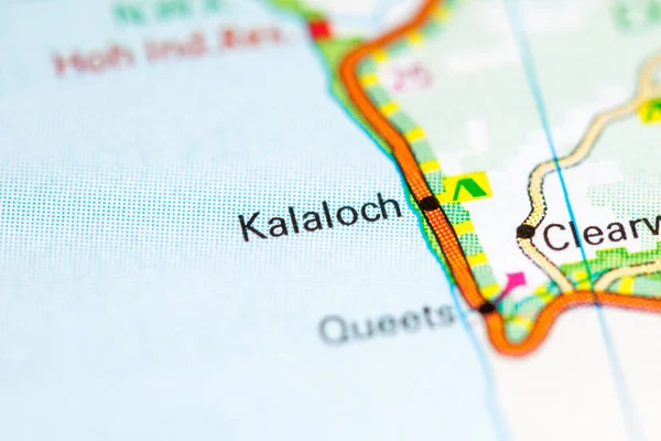 Kalaloch Washington State Mapie — Zdjęcie stockowe