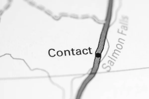 Contact Nevada Usa Map — Stock Photo, Image